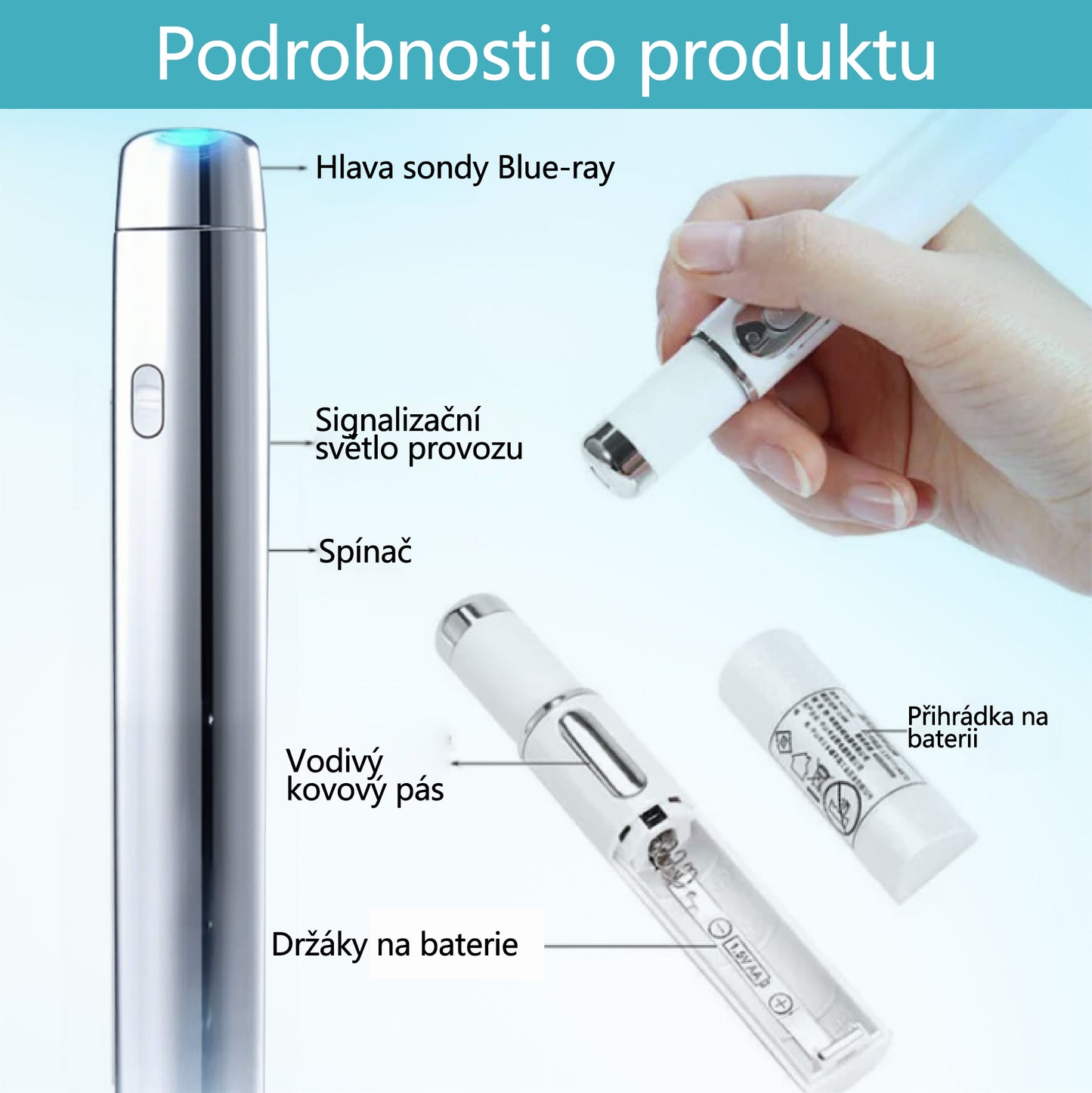 RICPIND® DermaLite laserové pero na odstranění mateřských znamének a bradavic