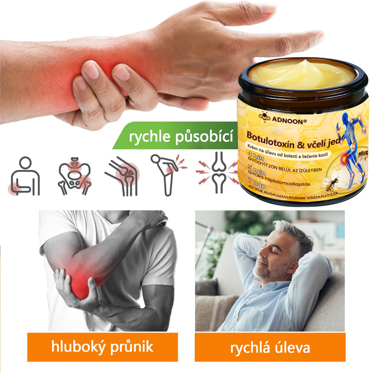 TLOPA® Krém s botulotoxinem a včelím jedem 🔥 (Speciálně pro seniory & doporučeno ortopedickými specialisty) 🐝🐝