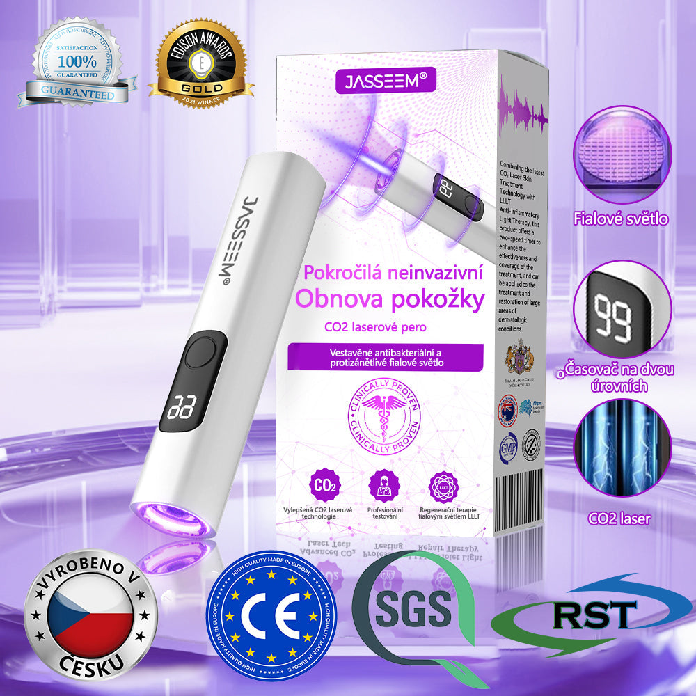 🌿𝐉𝐚𝐬𝐬𝐞𝐞𝐦® Pokročilé neinvazivní pero s CO₂ laserem na opravu pokožky 💕 (šetrně odstraňuje bradavice, mateřská znaménka, stařecké skvrny a kožní značky - bez bolesti a rozruchu!)🌿