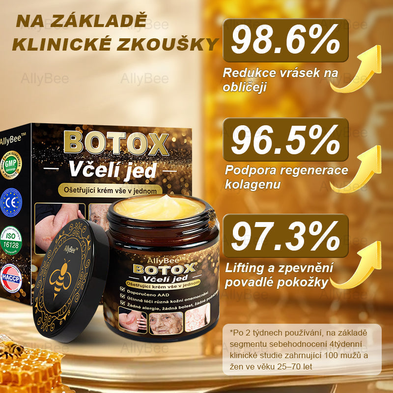 👨🔬AllyBee® Botox Krém na ošetření pleti proti stárnutí, hydratační, oprava pleti, vyrovnání tónu pleti, léčba akné a tmavých skvrn, odstraňování bradavic a mateřských znamének