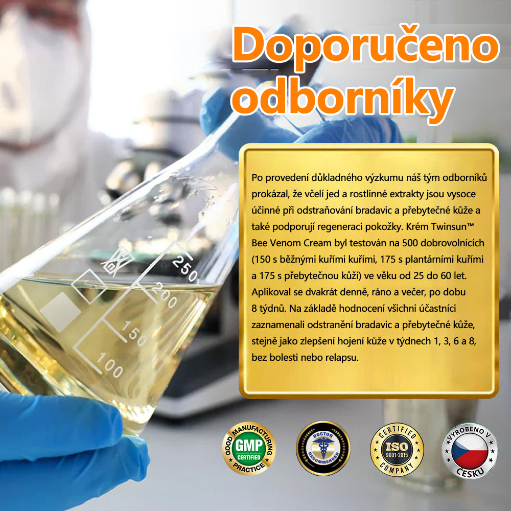 Twinsun™ Extra Silný Krém s včelím jedem, certifikovaný EMA💖 Na ošetření bradavic, kožních výrůstků, infekcí a keratózy, vyhlazuje nerovnoměrný povrch pokožky🐝