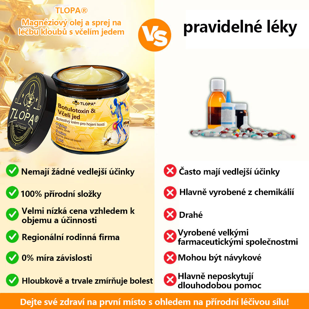 TLOPA® Krém s botulotoxinem a včelím jedem 🔥 (Speciálně pro seniory & doporučeno ortopedickými specialisty) 🐝🐝