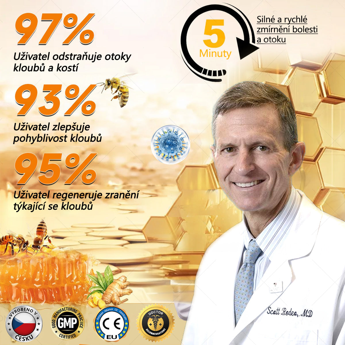 TLOPA® Krém s botulotoxinem a včelím jedem 🔥 (Speciálně pro seniory & doporučeno ortopedickými specialisty) 🐝🐝