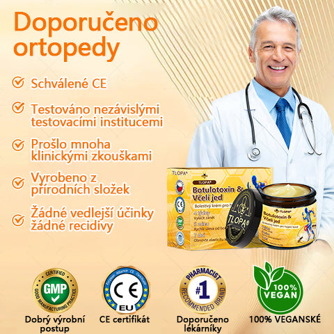 TLOPA® Krém s botulotoxinem a včelím jedem 🔥 (Speciálně pro seniory & doporučeno ortopedickými specialisty) 🐝🐝