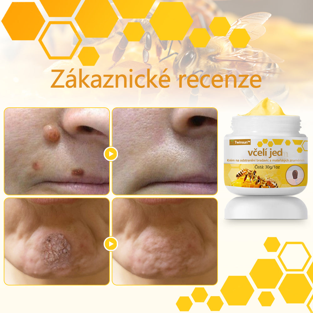 Twinsun™ Extra Silný Krém s včelím jedem, certifikovaný EMA💖 Na ošetření bradavic, kožních výrůstků, infekcí a keratózy, vyhlazuje nerovnoměrný povrch pokožky🐝