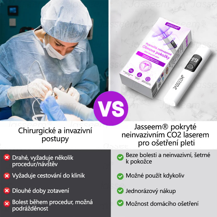 🌿𝐉𝐚𝐬𝐬𝐞𝐞𝐦® Pokročilé neinvazivní pero s CO₂ laserem na opravu pokožky 💕 (šetrně odstraňuje bradavice, mateřská znaménka, stařecké skvrny a kožní značky - bez bolesti a rozruchu!)🌿