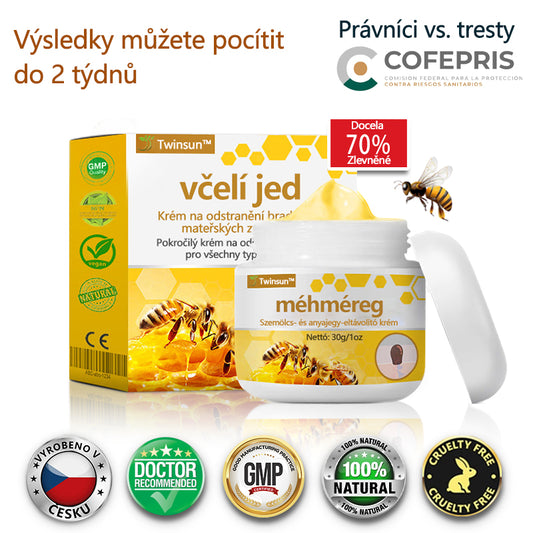 Twinsun™ Extra Silný Krém s včelím jedem, certifikovaný EMA💖 Na ošetření bradavic, kožních výrůstků, infekcí a keratózy, vyhlazuje nerovnoměrný povrch pokožky🐝