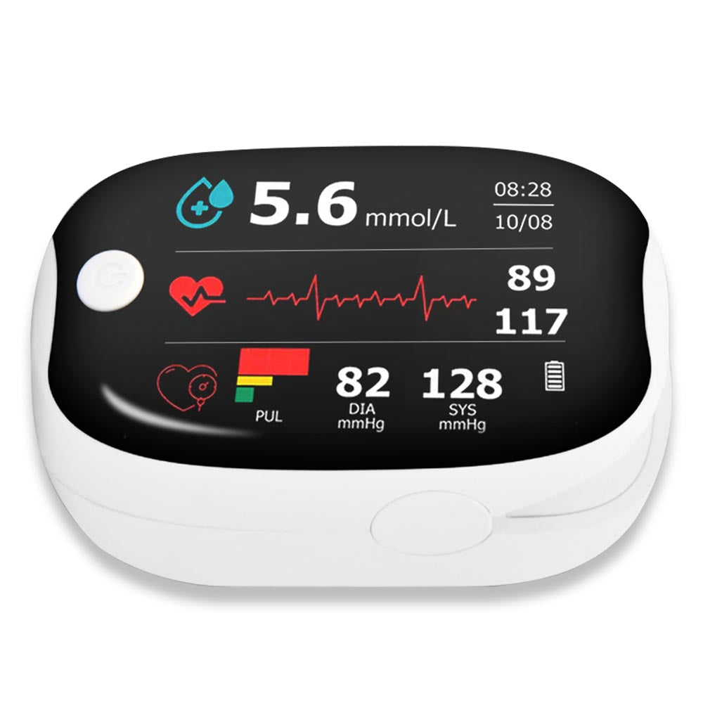 HERMSA™ Vysoce přesný multifunkční neinvazivní zdravotnický přístroj (pro monitorování hladiny cukru v krvi, kyslíku v krvi a krevního tlaku) [99,9% přesnost].