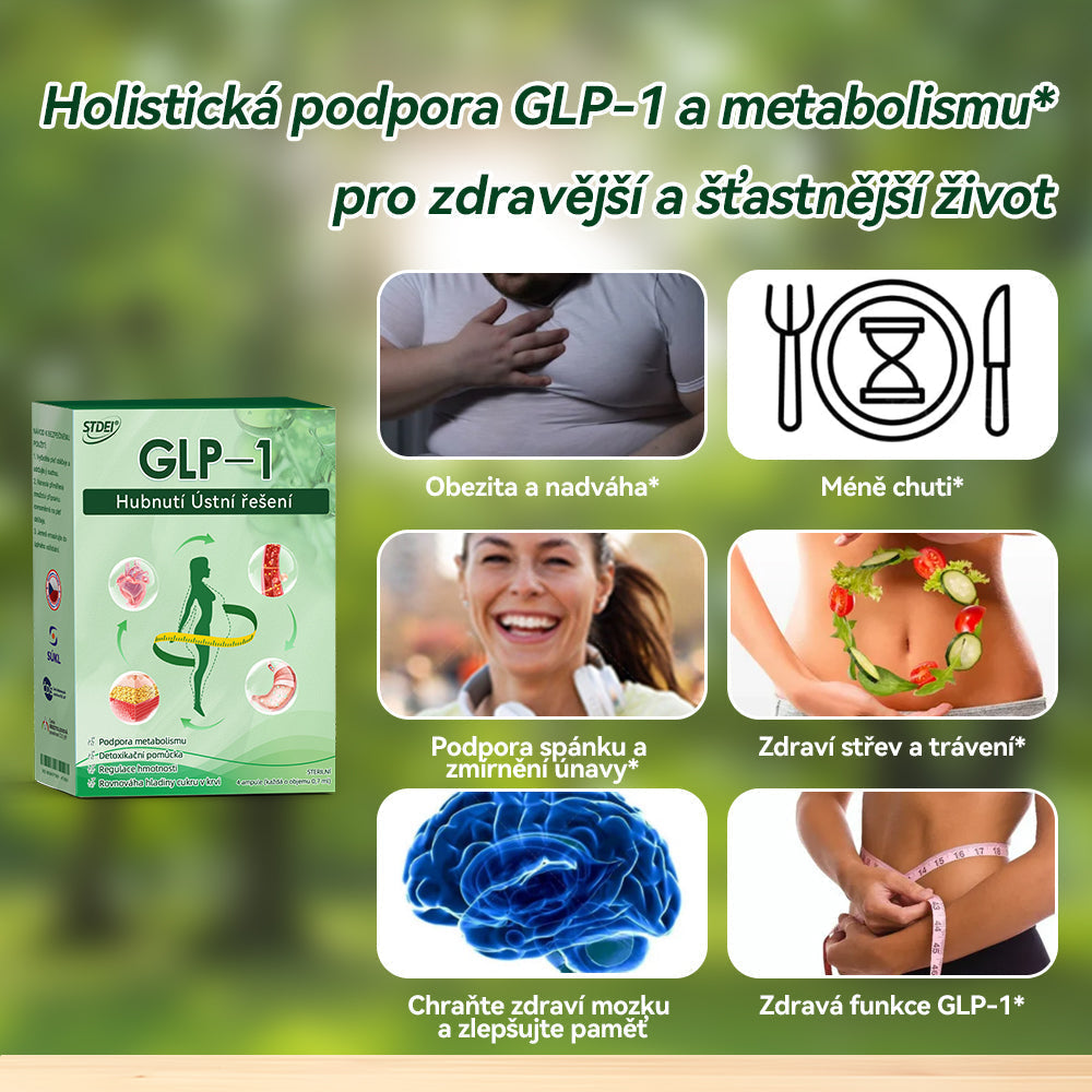 🌿 Oficiální obchod ČR | STDEI® GLP-1 8-v-1 Fit & Vital Řešení (Jednou denně, viditelné změny za 7 dní) 💎 Obezita, kardiovaskulární zdraví, cukrovka, spánková apnoe, zdraví střev, problémy se klouby a další