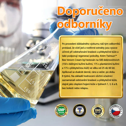 Twinsun™ Extra Silný Krém s včelím jedem, certifikovaný EMA💖 Na ošetření bradavic, kožních výrůstků, infekcí a keratózy, vyhlazuje nerovnoměrný povrch pokožky🐝