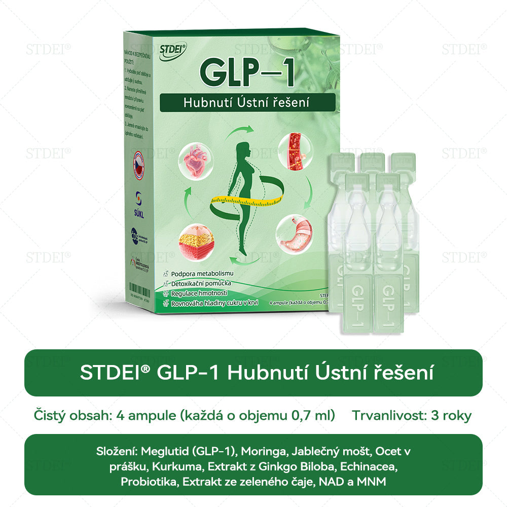 🌿 Oficiální obchod ČR | STDEI® GLP-1 8-v-1 Fit & Vital Řešení (Jednou denně, viditelné změny za 7 dní) 💎 Obezita, kardiovaskulární zdraví, cukrovka, spánková apnoe, zdraví střev, problémy se klouby a další