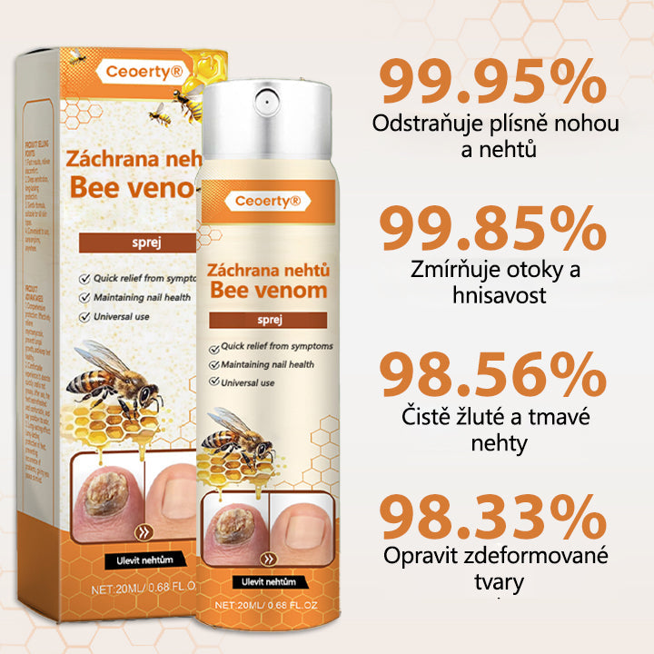 💥 2025 Limitovaná 70% SLEVA ️⏳ Ceoerty® NailRescue Kolirin sprej proti plísním nehtů s včelím jedem 💥 Všechny problémy s nehty vyléčíte během 2 týdnů🐝