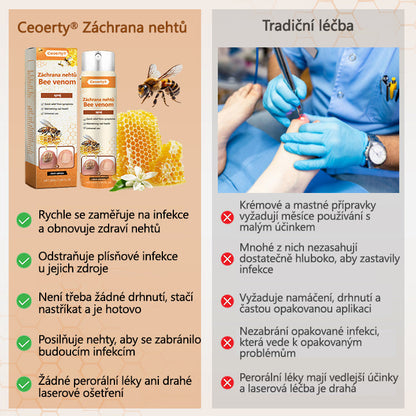 💥 2025 Limitovaná 70% SLEVA ️⏳ Ceoerty® NailRescue Kolirin sprej proti plísním nehtů s včelím jedem 💥 Všechny problémy s nehty vyléčíte během 2 týdnů🐝
